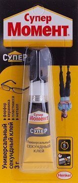 Клей Момент  Супер , 3г, мульти-карта 077867;00000001509