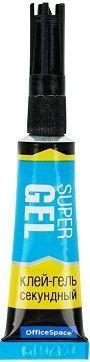 Клей секундный OfficeSpace  Super Gel , гель, 3г, лента 278009;00000055118