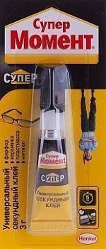 Клей Момент  Супер , 3г, мульти-карта 077867;00000001509