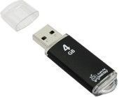 Память Smart Buy  V-Cut    4GB, USB 2.0 Flash Drive, черный (металл.корпус) 227881;00000043539