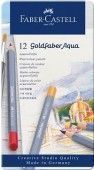 Карандаши акварельные художественные Faber-Castell  Goldfaber Aqua , 12цв, метал. коробка 285896;00000056043