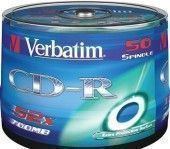 Диск для  CD-R 700Mb VERBATIM 52x, в уп. 50 шт. 84122;00000002207