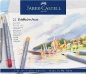 Карандаши акварельные художественные Faber-Castell  Goldfaber Aqua , 24цв, метал. коробка 285897;00000056044