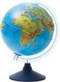 Глобус физико-политич. рельеф.Globen,32см,интерактивный,с подсв.от батареек на круг.подставке 281841;00000052508