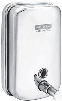 Диспенсер для жидкого мыла OfficeClean Professional, наливной, 1л, нержавеющая сталь 267513;00000046079