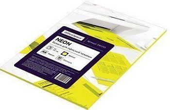 Бумага цветная OfficeSpace neon А4, 80г м2, 50л. (желтый) 245193;00000038539