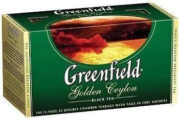 Чай Greenfield  Golden Ceylon , черный, 25 фольг. пакетиков по 2г 159078;00000028314