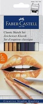 Набор художественных изделий Faber-Castell  Classic Sketch , 6 предметов, картон. упак. 285947;00000056093
