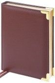 Ежедневник недатированный, A6, 160л., кожа, Delucci, фактурная кожа, зол. срез 299160;00000070237