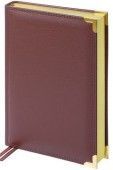 Ежедневник недатированный, A5, 160л., кожа, Delucci, фактурная кожа, зол. срез 299156;00000069596