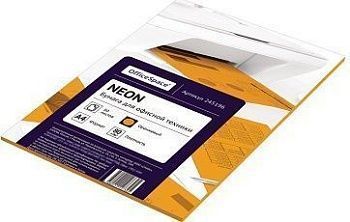 Бумага цветная OfficeSpace neon А4, 80г м2, 50л. (оранжевый) 245196;00000038542