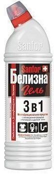 Средство чистящее отбеливающее Sanfor  Белизна-гель  3 в1 с комплексным действием, 1л 236805;00000036062
